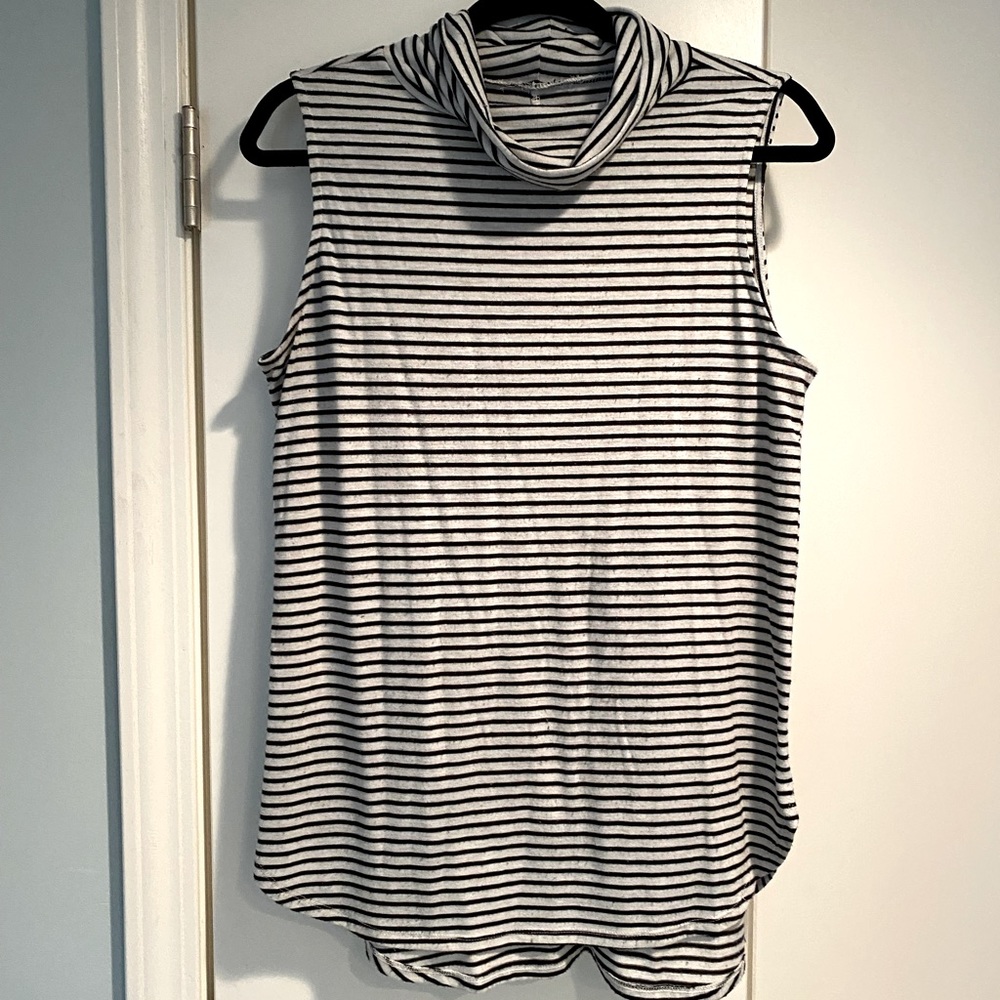 Loft sleeveless cowl neck top
